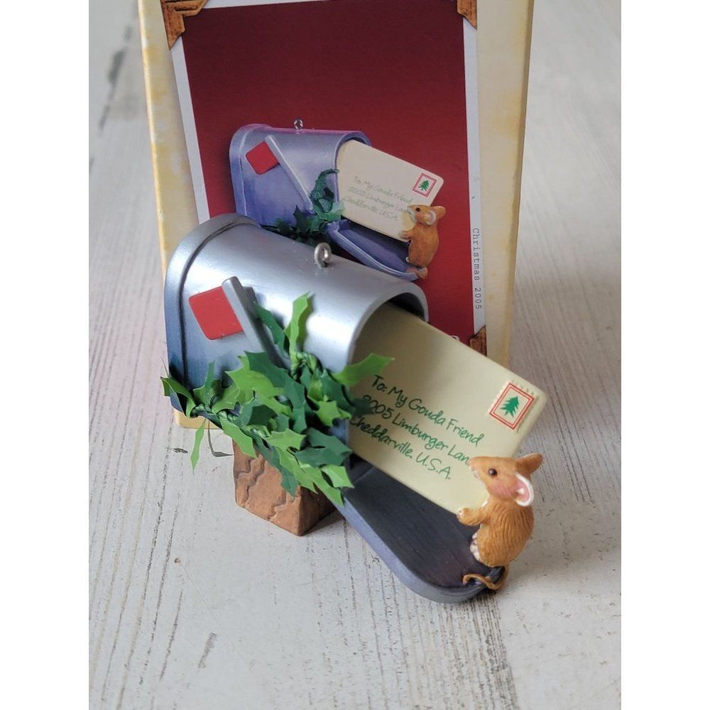 Hallmark to my gouda friend 2005 ornament Xmas Mouse‎